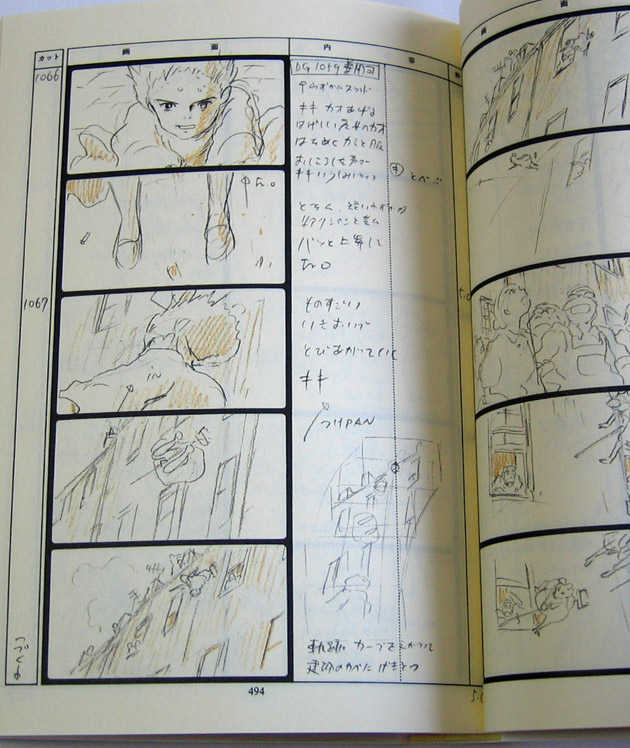 Hayao Miyazaki Storyboard Book Kikis Delivery Service Studio Ghibli on ...